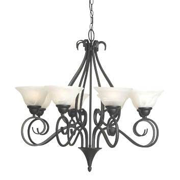 ASHLEY 8 LIGHT PENDANT - Fossil Stone