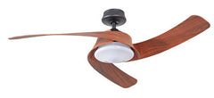 MONTEREY DC CEILING FAN WITH 18W LED LIGHT - Black / White / Brushed Chrome