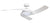 MONTEREY DC CEILING FAN WITH 18W LED LIGHT - Black / White / Brushed Chrome
