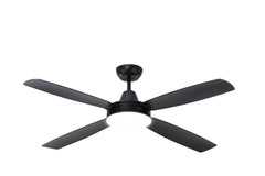 NEMOI DC REMOTE CONTROL CEILING FAN WITH TRI-COLOU LED LIGHT - Black / White