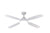 NEMOI DC REMOTE CONTROL CEILING FAN WITH TRI-COLOU LED LIGHT - Black / White