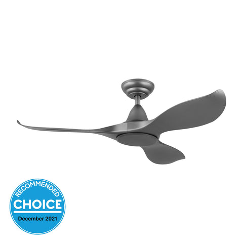 NOOSA 46" DC REMOTE CONTROL CEILING FAN - Black / White / Titanium