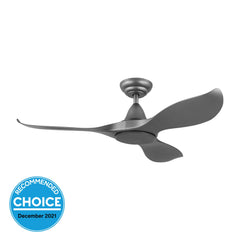 NOOSA 46" DC REMOTE CONTROL CEILING FAN - Black / White / Titanium