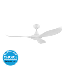 NOOSA 52" DC REMOTE CONTROL CEILING FAN - Black / White / Titanium