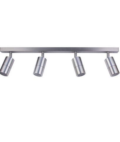 ADJUSTABLE OUTDOOR 4 SPOT BAR LIGHT - Black / Titanium / White