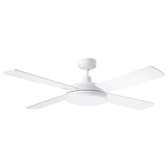 RAZOR CEILING FAN WITH 28W TRI-COLOUR LED LIGHT - Black / White
