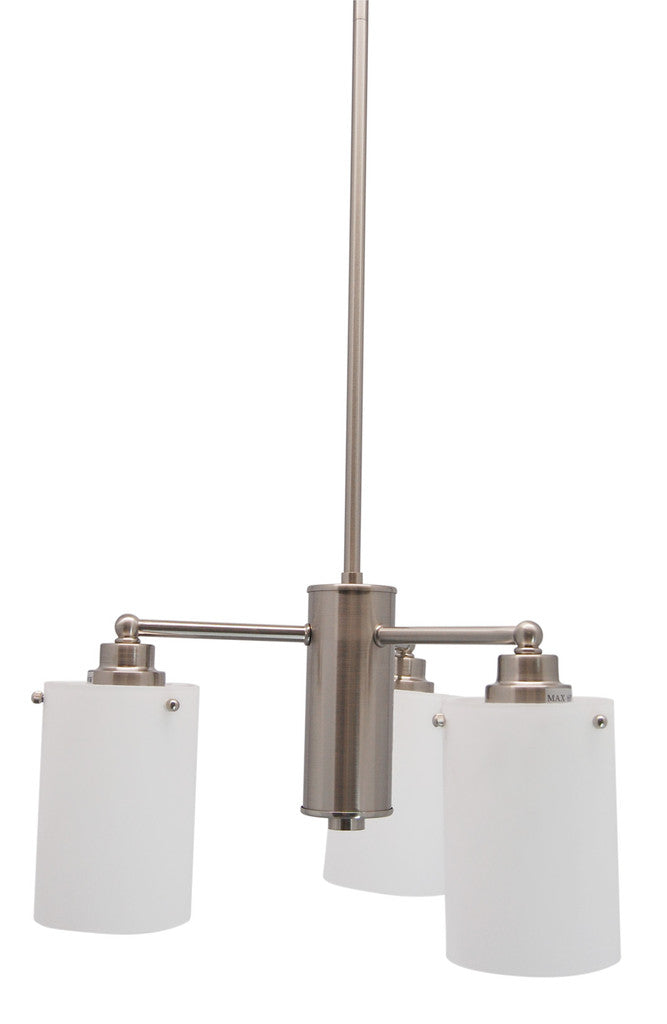 Brushed nickel 3 pendant light deals
