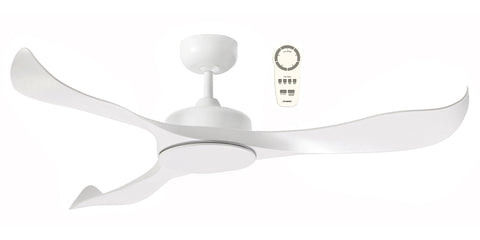 SCORPION 52" DC CEILING FAN WITH REMOTE CONTROL - White / Black / Silver