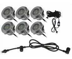 HAMPTONS 316 STAINLESS STEEL LED DECK LIGHT KIT - 3000K / 5000K