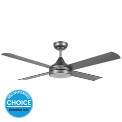 STRADBROKE DC 48" CEILING FAN WITH 20W LED TRI-COLOUR LIGHT  - White / Black / Titanium