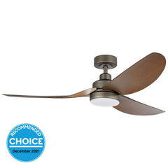 TORQUAY DC BRONZE CEILING FAN WITH 20W LED TRI-COLOUR DIMMABLE LIGHT - 42"/ 48"/ 56"