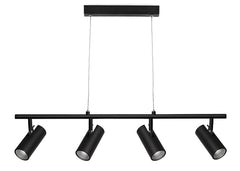 URBAN 4 LIGHT SPOTLIGHT PENDANT - Black / White