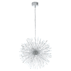 VIVALDO CHROME CRYSTAL PENDANT - 680mm / 980mm