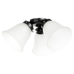 WAIKIKI CEILING FAN LIGHT KIT - White / Black / Antique Bronze / Matt Brass / Satin Nickel